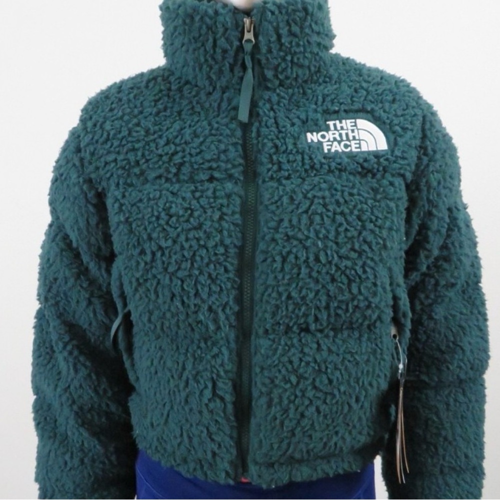 The North Face Women's Green Sherpa Puffer Jacket